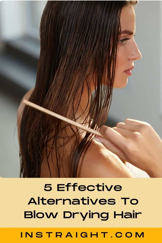 beautiful girl combing her hair